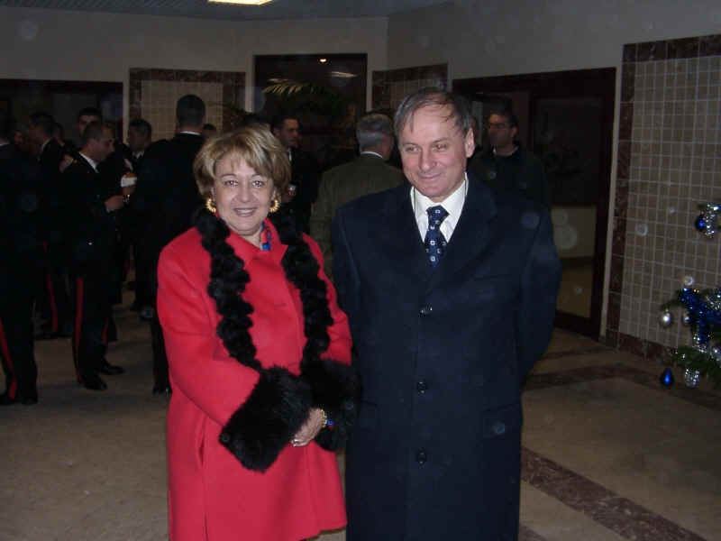 Scuola Allievi Carabinieri Ausiliari Reggio Calabria - Natale 2002 - IV Compagnia - Ten.Col. Giacomo Vilardo e moglie