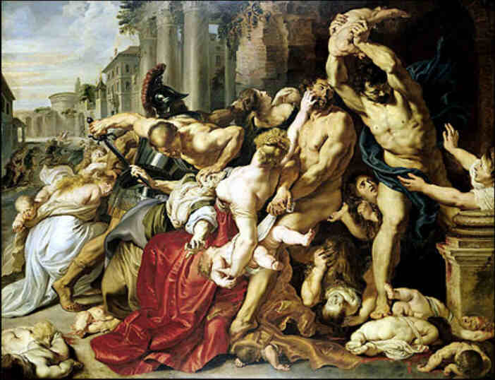 click for another Massacre of the Innocents, by Rubens