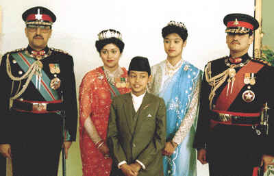 Nepal royals in 1990