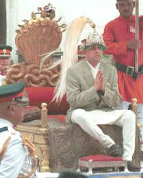 Gyanendra enthroned