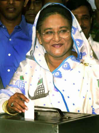 Hasina votes