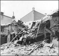 bombed houses