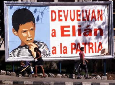Elian poster in Cuba