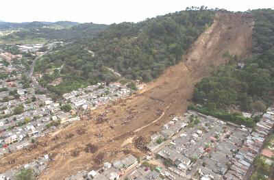 Santa Tecla landslide
