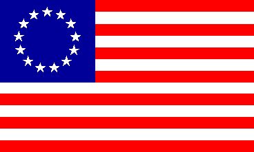 US flag of 1777